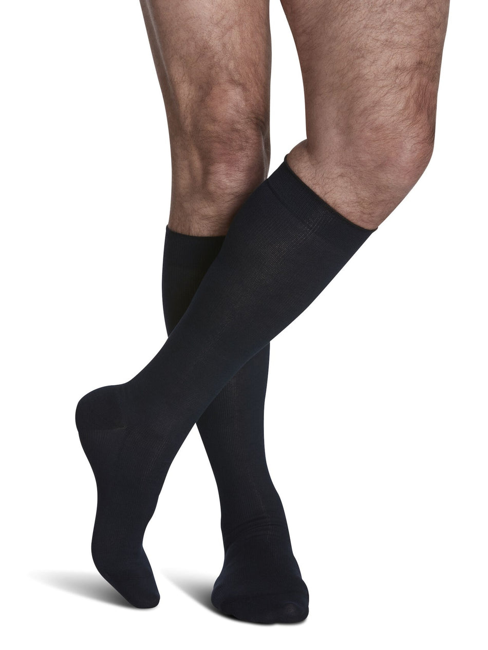191 Sigvaris Graduated Compression Socks for improved circulation, Zurich Collection- Sea Island Cotton Socks