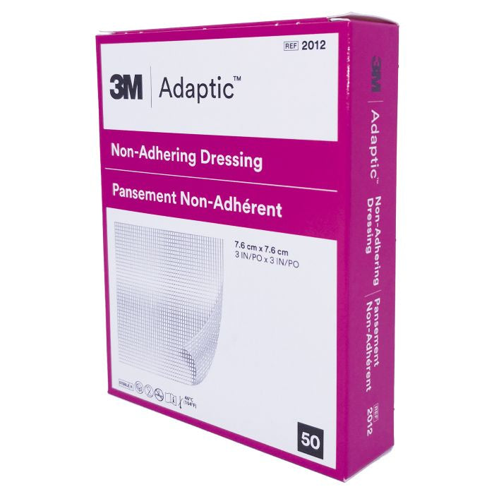 ADAPTIC NON-ADHERING DRESSING 7.6CM X 7.6CM (3" x 3") STERILE