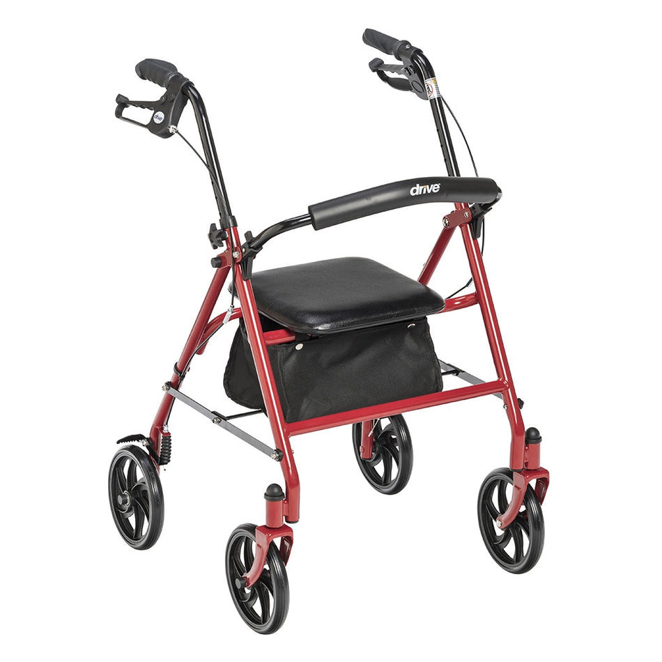 Durable 4 Wheel Rollator with 7.5" Casters