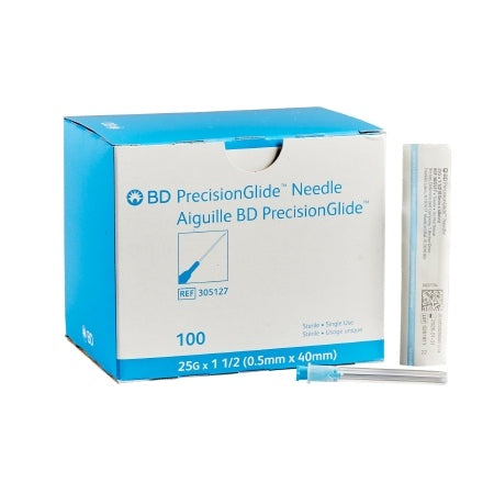 305127 BD PRECISIONGLIDE CONVENTIONAL NEEDLE ONLY 25G X 1.5"