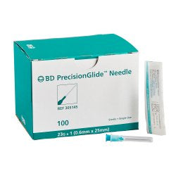 305145 BD PRECISIONGLIDE CONVENTIONAL NEEDLE ONLY 23G X 1"