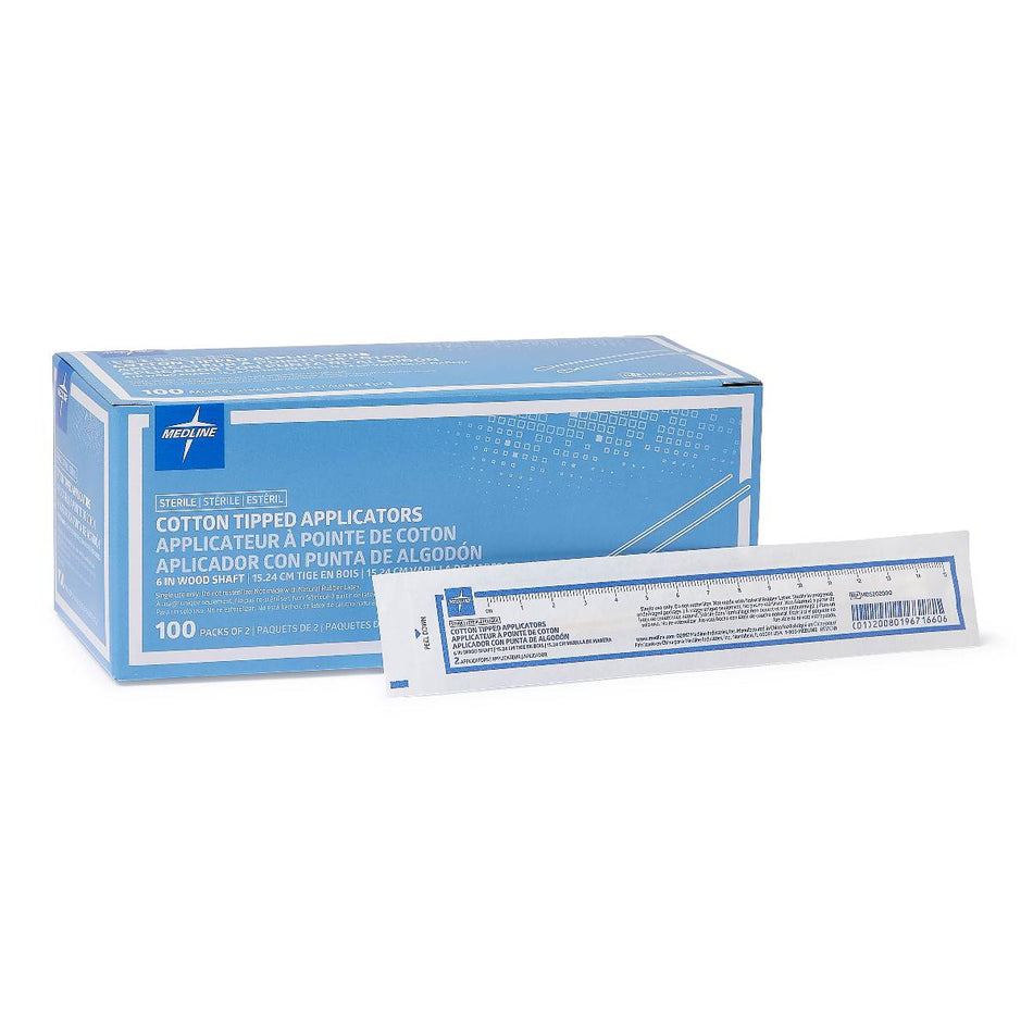 Sterile Cotton-Tipped Applicators- box of 200 (pack of 2)