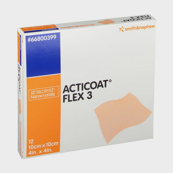 ACTICOAT Flex 3 Antimicrobial Barrier Dressing, Silver Coated