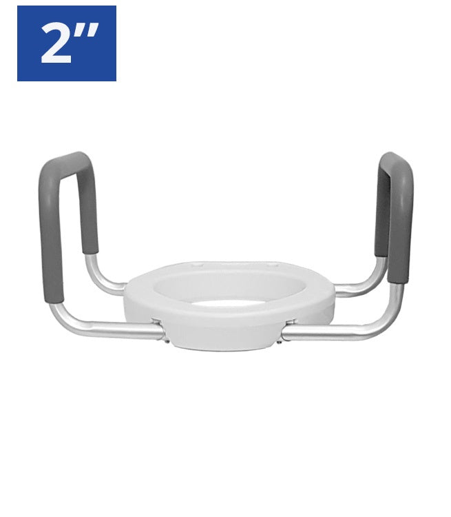 2” Raised Toilet Seat with Arms: MHRTSA2: Standard (B230)